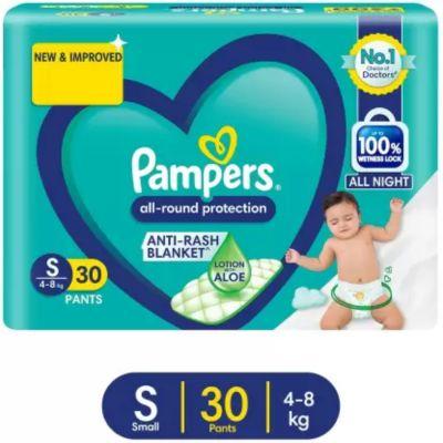 Pampers Pants S 4-8 kg, 30pcs