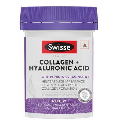 Swisse Collagen+ Hyaluronic Acid, 30tabs