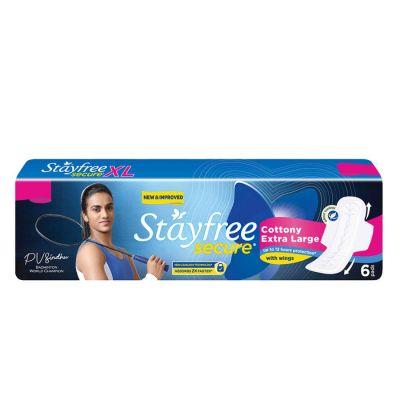 Stayfree Secure Dry Cover Extra Large, 6pcs