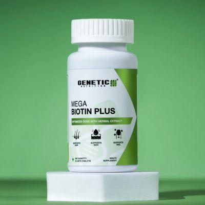 Genetic Nutrition Mega Biotin Plus, 30caps