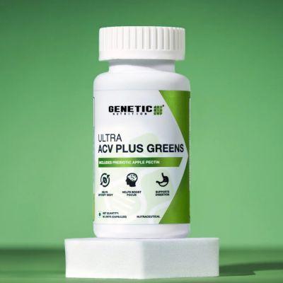 Genetic Nutrition Ultra Acv Plus Greens, 60caps