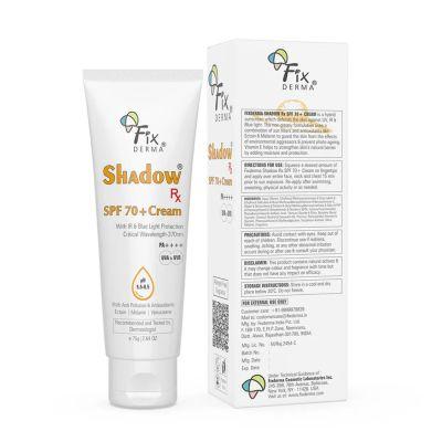 Fixderma Shadow RX SPF 70+ Cream, 75gm