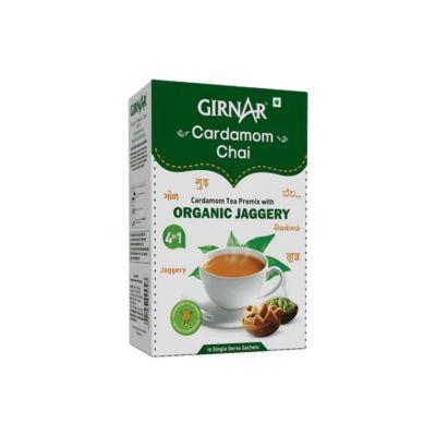 Girnar Instant Cardamom Chai Premix With Organic Jaggery, 140gm