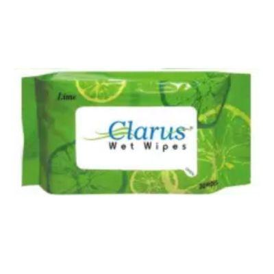 Clarus Lime Wet Wipes, 30wipes