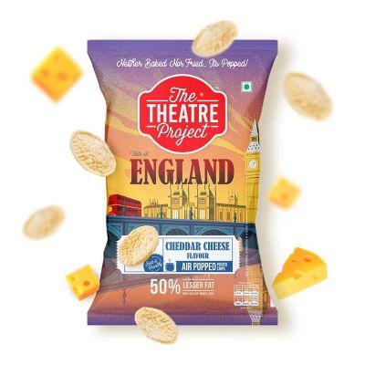 The Theatre Project England Cheddar Cheese Chips, 55gm