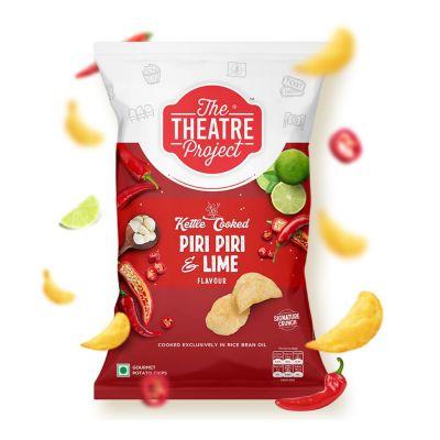 The Theatre Project Kettle Cooked Piri Piri & Lime Chips, 93gm