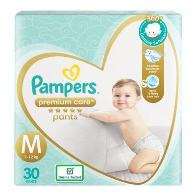 Pampers Premium Care Pant Style Baby Diapers M 7-12kg, 30pcs