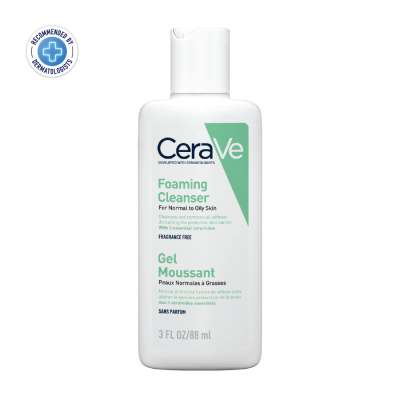 CeraVe Foaming Cleanser (For Normal to Oily Skin), 88 ml