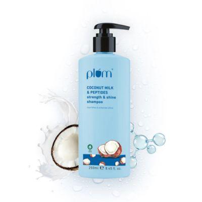Plum Coconut Milk & Peptides Strength & Shine Shampoo, 250ml