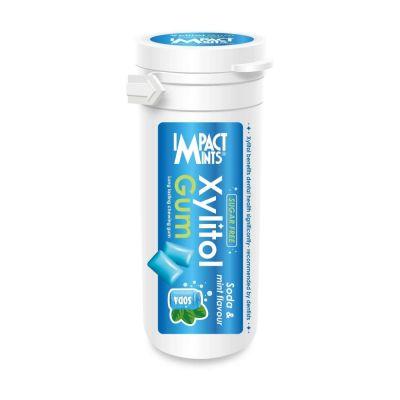 Impact Mints Sugar free Xylitol Chewing Gum Soda & Mint Flavour, 30gm