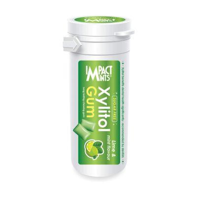 Impact Mints Sugar free Xylitol Chewing Gum Lime & Mint Flavour, 30gm