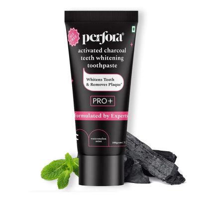 Perfora Activated Charcoal Teeth Whitening Toothpaste, 100gm