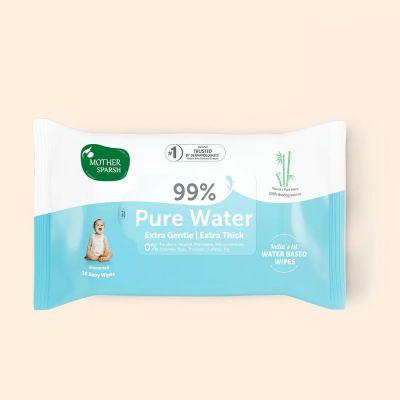Mother Sparsh Pure Water Wipes, 10pcs