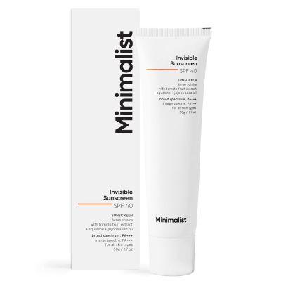 Minimalist Invisible SPF 40 Sunscreen, 50gm