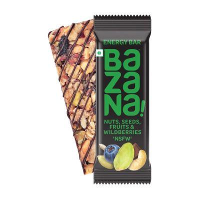 Bazana Nuts, Seeds, Fruits & Wildberries Energy Bar, 38gm