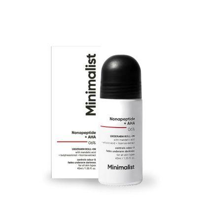 Minimalist Nonapeptide + AHA 06% Underarm Roll-On, 40ml