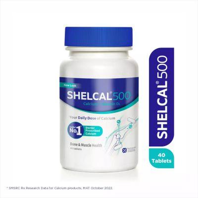 Shelcal 500mg, 40tabs