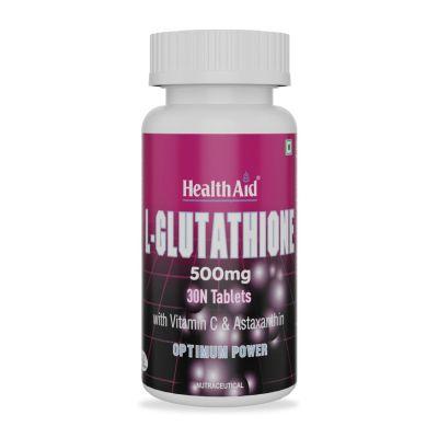 HealthAid L-Glutathione 500mg, 30Tabs