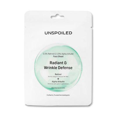 Unspoiled Radiant & Wrinkle Defence Face Sheet, 20gm