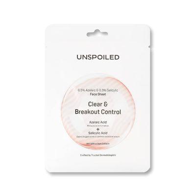 Unspoiled Clear & Breakout Control Face Sheet, 20gm