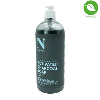 Dr. Natural Mint Menthe Activated Charcoal Soap, 946ml