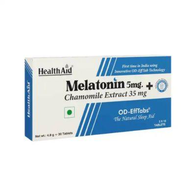 Melatonin 5mg + Chamomile OD- EffTabs, 30tabs