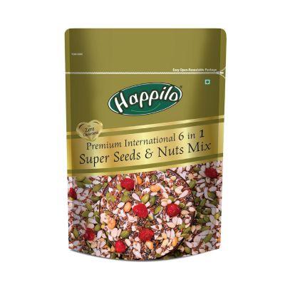 Happilo 6 In 1 Super Seeds & Nuts Mix, 250gm