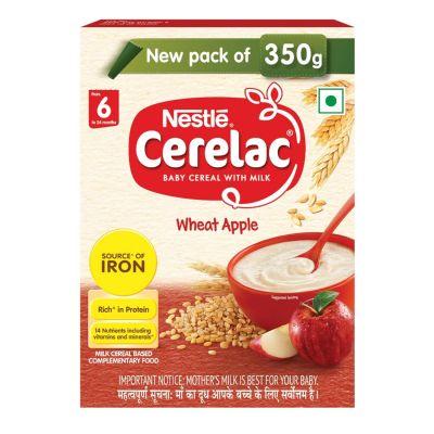 Cerelac Baby Cereal with Milk Wheat Apple (6 months+), 350gm