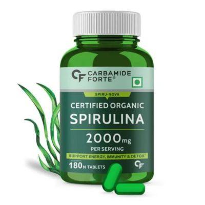 Carbamide Forte 100% Organic Spirulina 2000mg, 180tabs