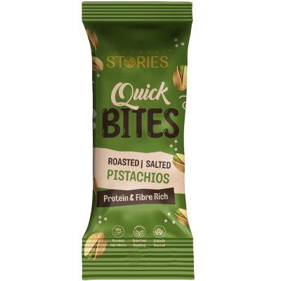 The Gourmet Stories Quick Bites Salted Pistachios, 25gm