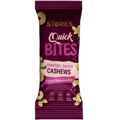 The Gourmet Stories Quick Bites Salted Cashews, 25gm