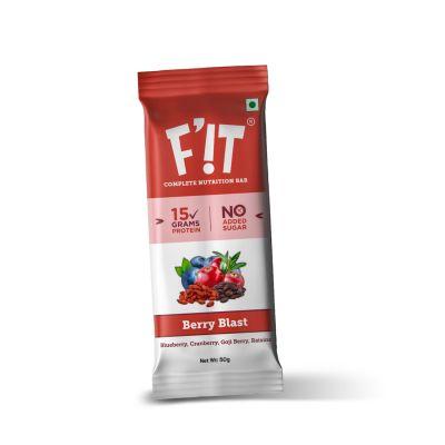 Fit Nutrition Berry Blast Whey Protein Bar, 50gm