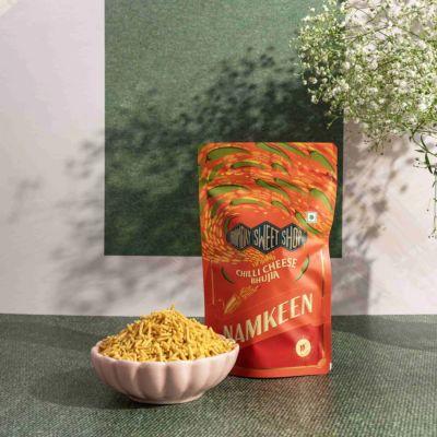 Bombay Sweet Shop Chilli Cheese Bhujia Namkeen, 90gm