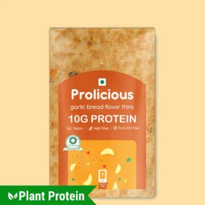 Prolicious Garlic Bread Flavor Thins, 50gm