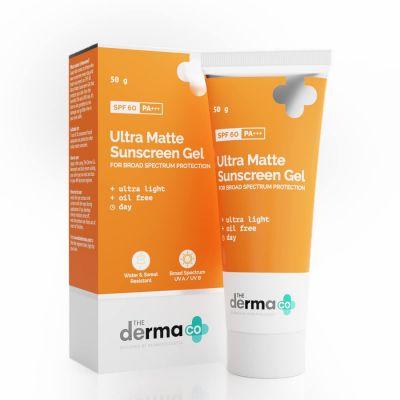 The Derma Co Ultra Matte Sunscreen Gel With SPF 60 PA+++, 50gm