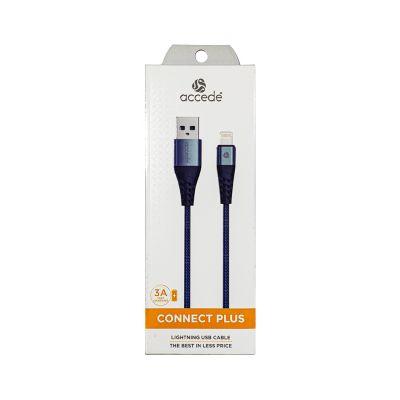 Accede 3A Connect Plus Lightning USB Cable (Grey), 1pc