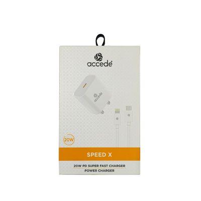 Accede Speed X 20W PD Charger, 1pc