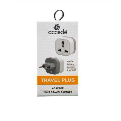 Accede Travel Plug (Korea, Russia, Europe, S. Africa), 1pc