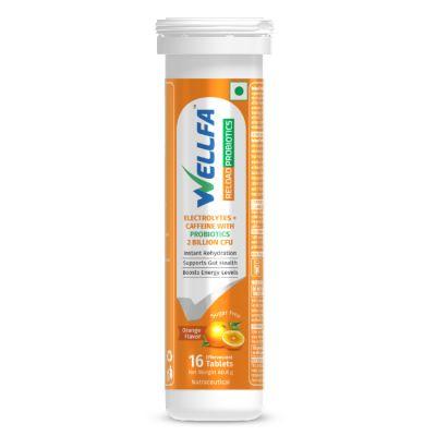 Wellfa Reload Probiotics Effervescent (Orange), 16tabs