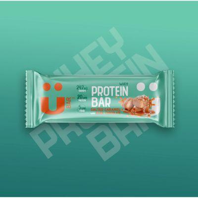 U Bar Salted Caramel with Dark Chocolate Protein Bar, 60gm