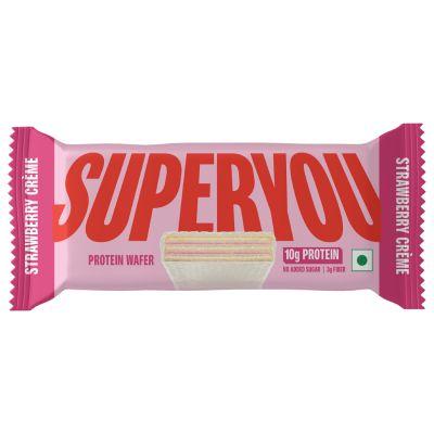 Superyou Strawberry Wafer Bar, 40gm