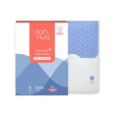 Nua Ultra-Safe Night Pads XXXL, 8pads