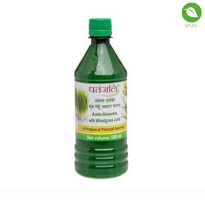 Patanjali Aloe Wheat Grass Juice, 500ml
