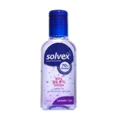 Solvex Hand Sanitizer Bottle Gel Lavender, 60ml