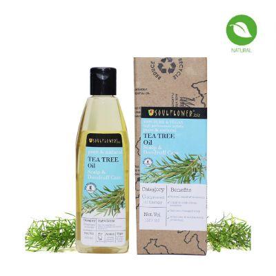 Soulflower Tea Tree Scalp And Anti Dandruff Oil, 120ml