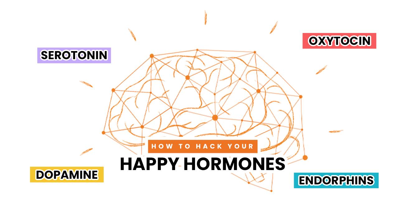 How to hack your happy hormones : Dopamine, Serotonin, Oxytocin, and Endorphins