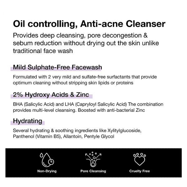 Minimalist 2% Salicylic Acid Face Wash, 100ml